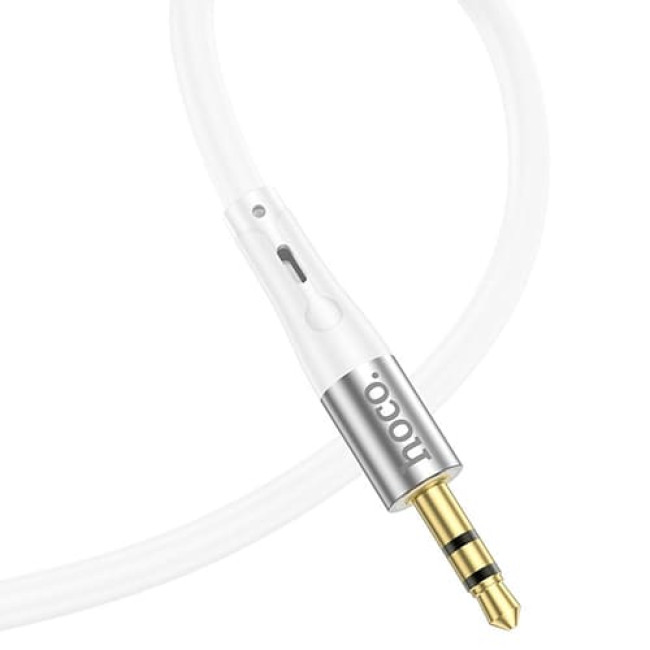 Аудио-кабель AUX Hoco UPA22, длина 1 метр (Белый)