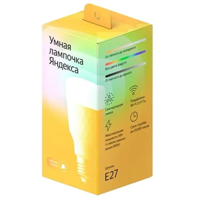 Умная лампа Яндекс E27 8W 900Lm YNDX-00018