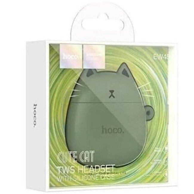 Наушники Hoco EW45 Cute Cat Зеленый