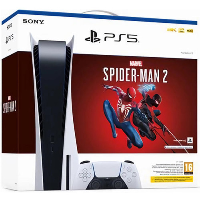 Игровая приставка Sony PlayStation 5 CFI-1216A + Spider-Man 2 (цифровой ключ)
