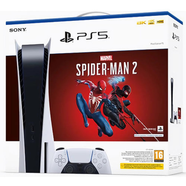 Игровая приставка Sony PlayStation 5 CFI-1216A + Spider-Man 2 (цифровой ключ)