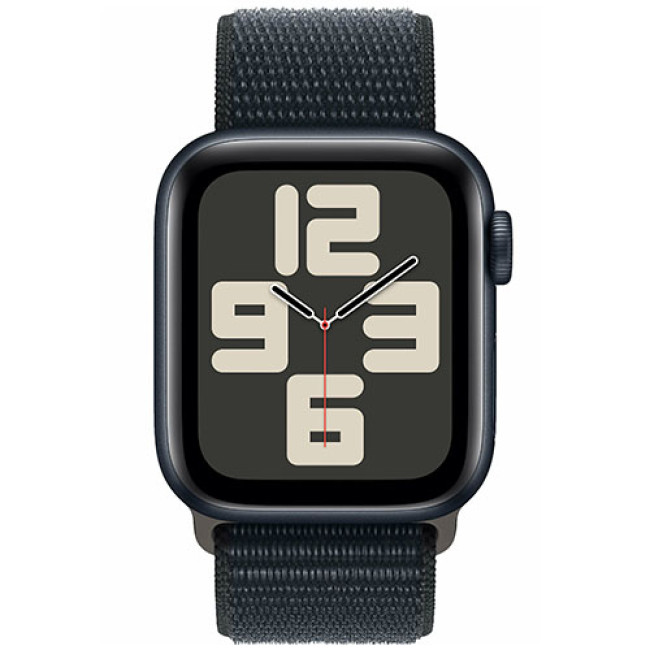 Умные часы Apple Watch SE 2 40 мм (алюминиевый корпус, темная ночь/темная ночь, нейлоновый ремешок S/M)