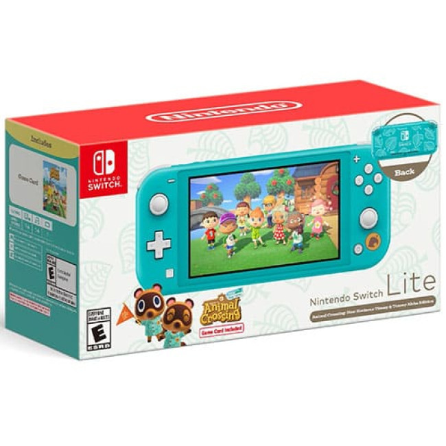 Игровая приставка Nintendo Switch Lite Animal Crossing: New Horizons Timmy & Tommy Aloha Edition