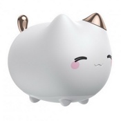 Ночник Baseus Cute Series Kitty Silicone Night Light (Белый) - фото