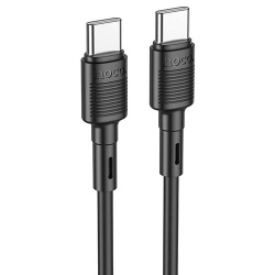 USB кабель Hoco X83 Victory Type-C + Type-C 60W, длина 1 метр (Черный) - фото