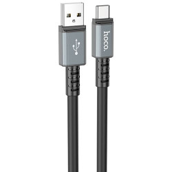 USB кабель Hoco X85 Strength Type-C, длина 1 метр Черный - фото