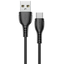 USB кабель Borofone BX51 Triump Type-C, длина 1 метр Черный - фото