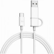USB кабель ZMI 2 в 1 Type-C + Type-C, длина 1,0 метр (Белый) - фото