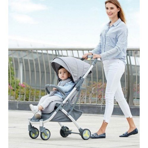 Детская коляска-трансформер Bebehoo Start Lightweight Four-wheeled Stroller (Серый)