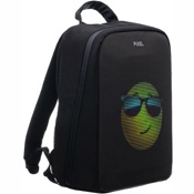 Рюкзак с LED-дисплеем Pixel Bag Plus V 2.0 Black Moon (Черный)  - фото
