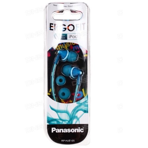 Наушники Panasonic RP-HJE125 E-Z голубые