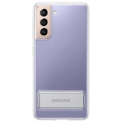 Чехол для Galaxy S21 накладка (бампер) Samsung Clear Standing Cover прозрачный - фото