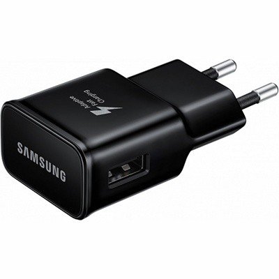 Зарядное устройство для быстрой зарядки Samsung для Galaxy ток 2A (EP-TA20EBE) черное