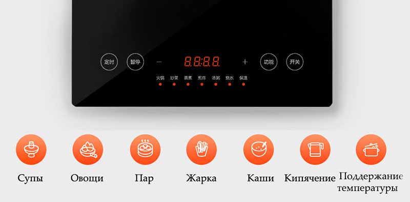 Индукционная плита Xiaomi Mijia Induction Cooker A1 (MDCL0P1ACM) - Рисунок 5