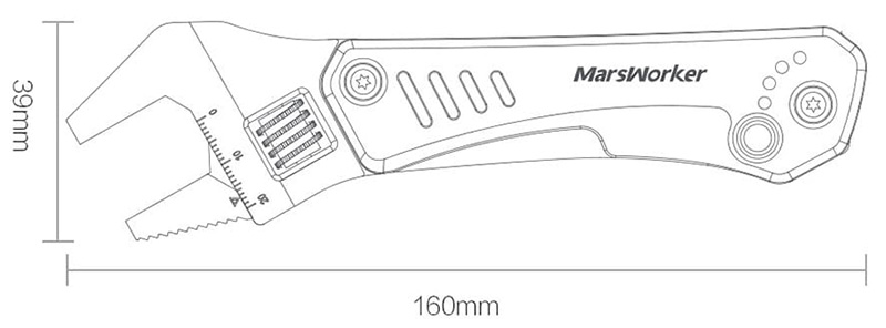 Мультитул Xiaomi MarsWorker Multi-function Wrench Knife  - 7