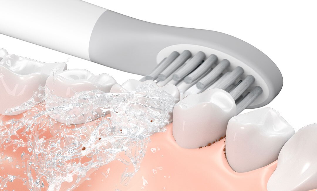 Сменные насадки для зубной щетки Xiaomi Soocas So White EX3 2 шт. Серый - Рисунок 4