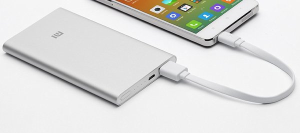 Аккумулятор внешний Xiaomi Mi Power Bank 2 Slim 5000 mAh (PLM10ZM ) Серебристый - 6