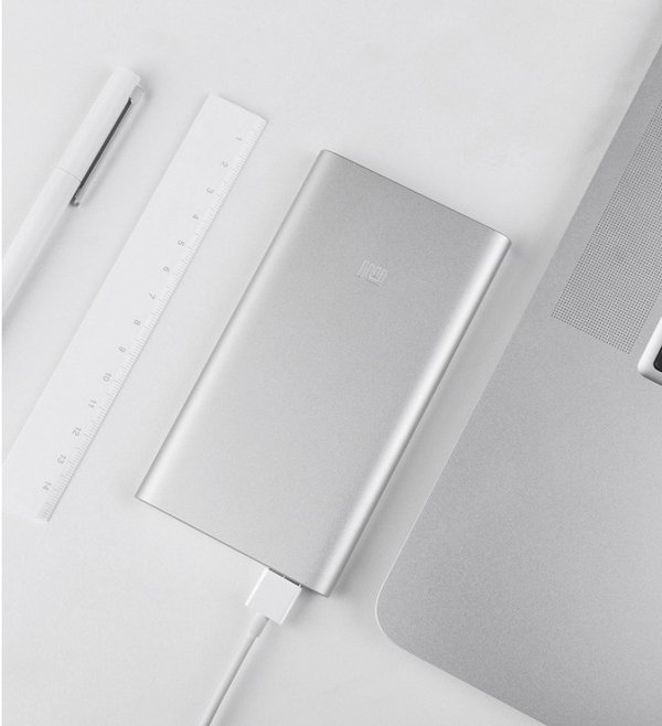 Аккумулятор внешний Xiaomi Mi Power Bank 2 Slim 5000 mAh (PLM10ZM ) Серебристый - 3