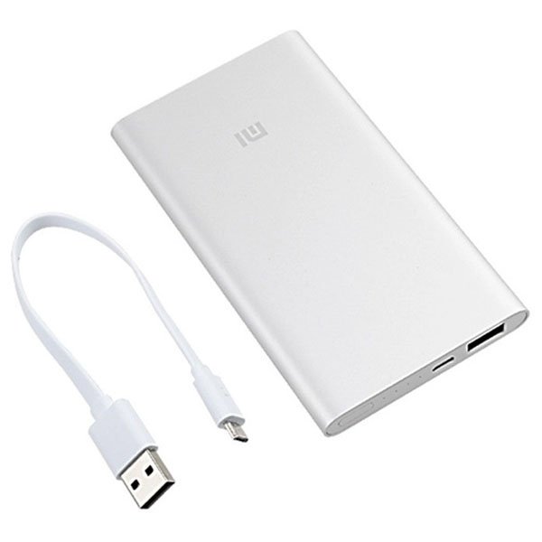 Аккумулятор внешний Xiaomi Mi Power Bank 2 Slim 5000 mAh (PLM10ZM ) Серебристый - 7
