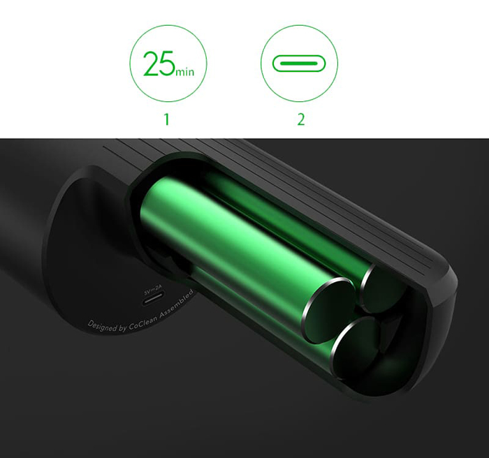 Пылесос Xiaomi CleanFly FV2 Portable Vacuum Cleaner (Черный) - 6