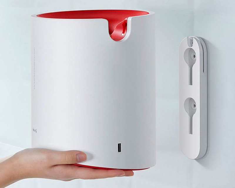 Фен для волос с сушилкой для рук Xiaomi Deerma Multi-Functional Hand Dryer  (DEM-GS100) Белый - 4