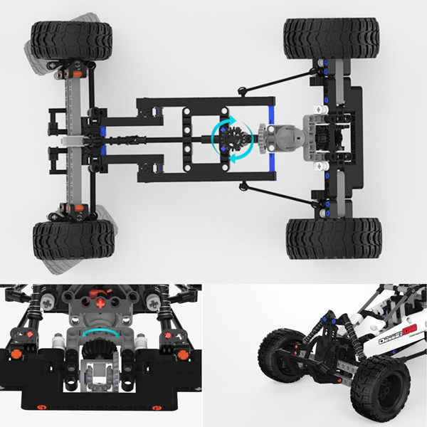 Конструктор Xiaomi MITU SMSC01IQI Desert Racing Car Building Blocks - 3