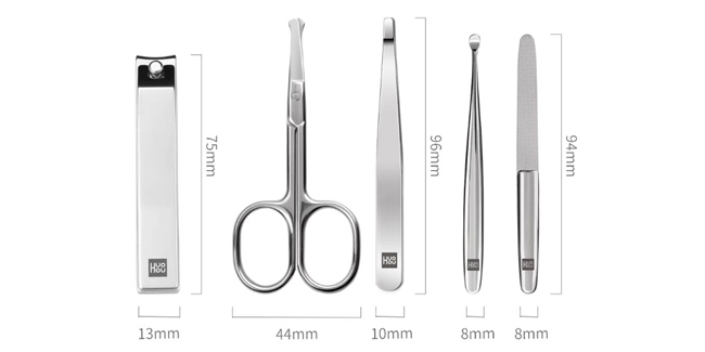 Маникюрный набор Xiaomi Huo Hou Stainless Steel Nail Clipper Set - Рисунок 4