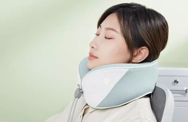 Массажная подушка Xiaomi Lefan Massage And Sleep Neck Pillow Fashion Upgrade (LF-J003) Серый - 4
