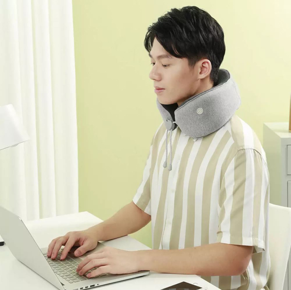 Массажная подушка Xiaomi Lefan Massage And Sleep Neck Pillow Fashion Upgrade (LF-J003) Серый - 3