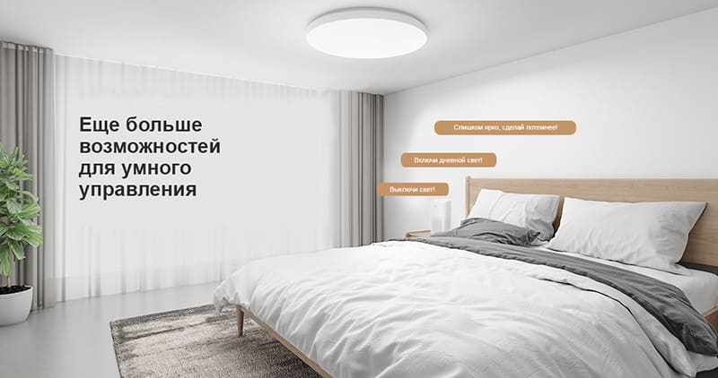 Потолочная лампа Xiaomi Mi Ceiling Lamp 450 mm (MJXDD01SYL) 4118GL Международная версия - Рисунок 7