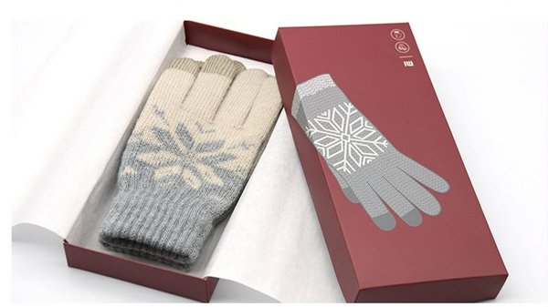Перчатки для сенсорных экранов XiaomiMi Wool Screen Touch Gloves Woman (Бежевые) - 6