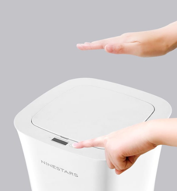 Умное мусорное ведро Xiaomi Ninestars Sensor Trash Can DZT-10-11S (Белый)  - 2