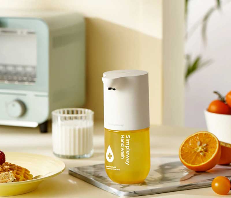 Сенсорный дозатор для жидкого мыла Xiaomi Simpleway Automatic Soap Dispenser (ZDXSJ02XW) Желтый - 6
