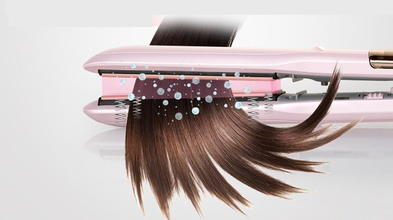 Выпрямитель для волос Yueli Hot Steam Straightener (HS-507) Светло-розовый - 3