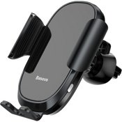 Автодержатель Baseus Smart Car Mount Cell Phone Holder с креплением в воздуховод (Черный) - фото