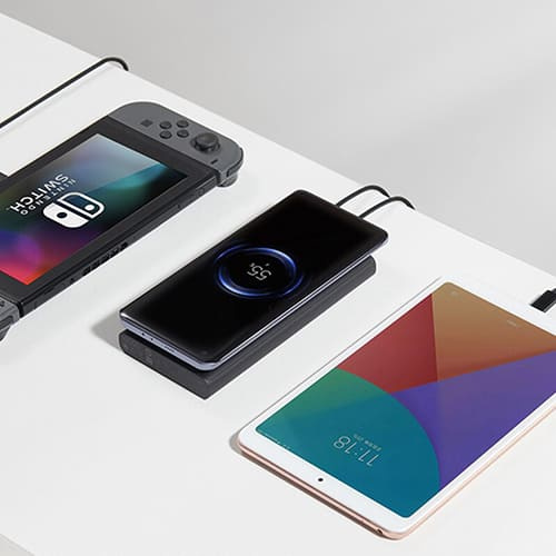 Аккумулятор внешний Xiaomi Mi Wireless Power Bank 10W 10000mAh (WPB15PDZM) Черный Аккумулятор внешний Xiaomi Mi Wireless Power Bank 10W 10000mAh (WPB15PDZM) Черный