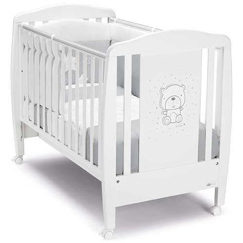 Детская кроватка CAM Lettino Orso Teddy Grey G254 (Тедди серый, белый)