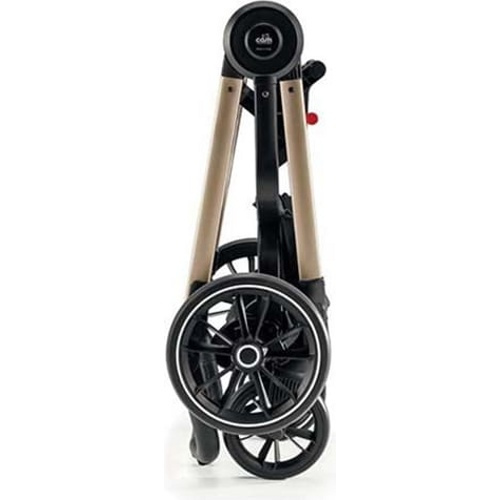 Детская коляска CAM Kit Levante-Duo (2 в 1) ART972-T568+ART805T-V93S (Лёд с золотой блеск рамой)