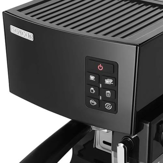 Рожковая помповая кофеварка Sencor SES 4050SS (Черный)