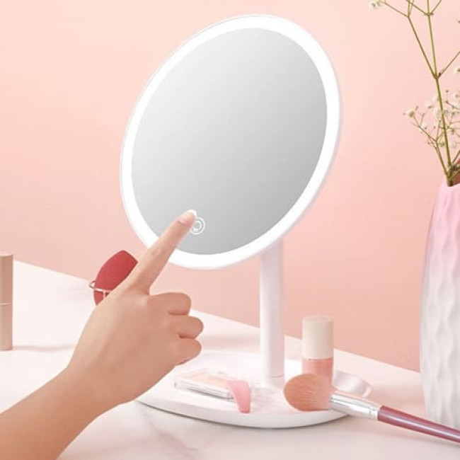 Зеркало для макияжа с подсветкой Jordan&Judy NV543 (Белый)