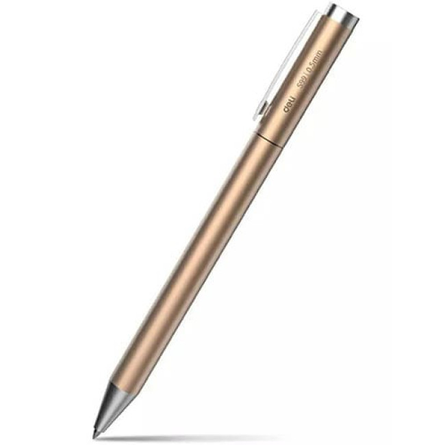 Автоматическая гелевая ручка Deli S99 (Золотистая)
