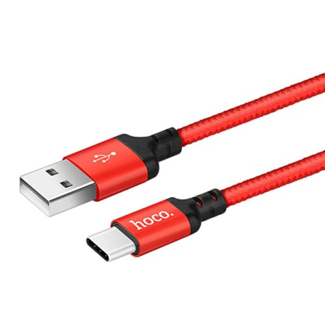 USB кабель Hoco X14 Times Speed Type-C, длина 1 метр (Красный)