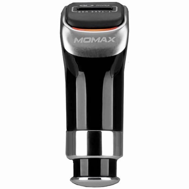 Автомобильное зарядное устройство Momax Top Series 1USB, 2.4A Max, QC 2.0, (UC1) Черный