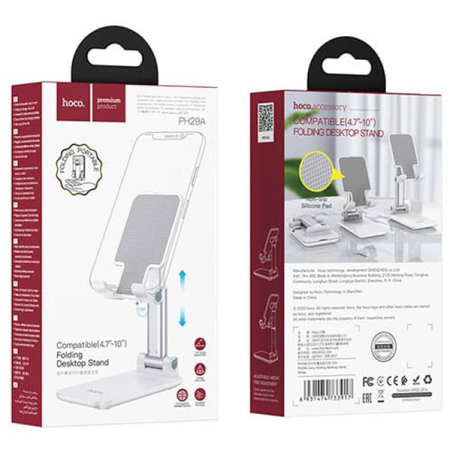 Настольный держатель для смартфона и планшета Hoco PH29A Carry Белый