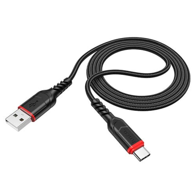 USB кабель Hoco X59 Victory Type-C, длина 1 метр Черный