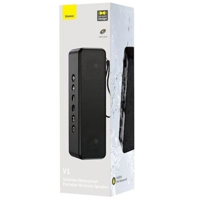 Портативная колонка Baseus V1 Outdoor Waterproof Portable Wireless Speaker Черный