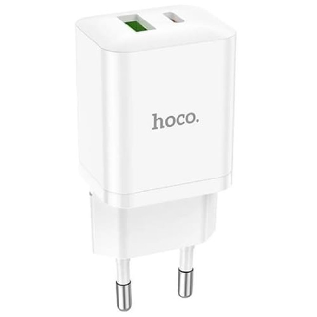 Зарядное устройство Hoco N28 + кабель Type-C - Lightning Белый
