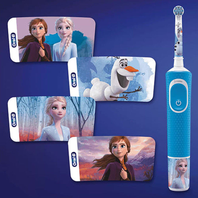 Электрическая детская зубная щетка Oral-B Vitality Kids Frozen D100.413.2K 
