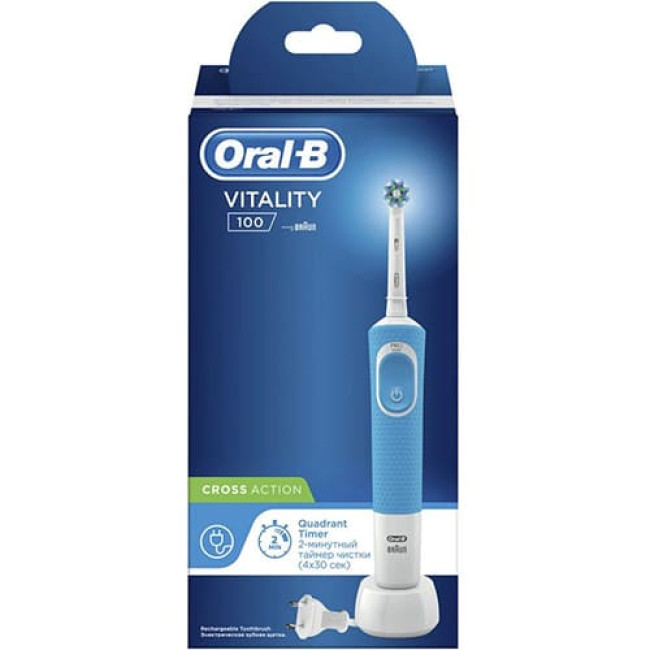Электрическая зубная щетка Oral-B Vitality D100 Cross Action D100.413.1 Голубой