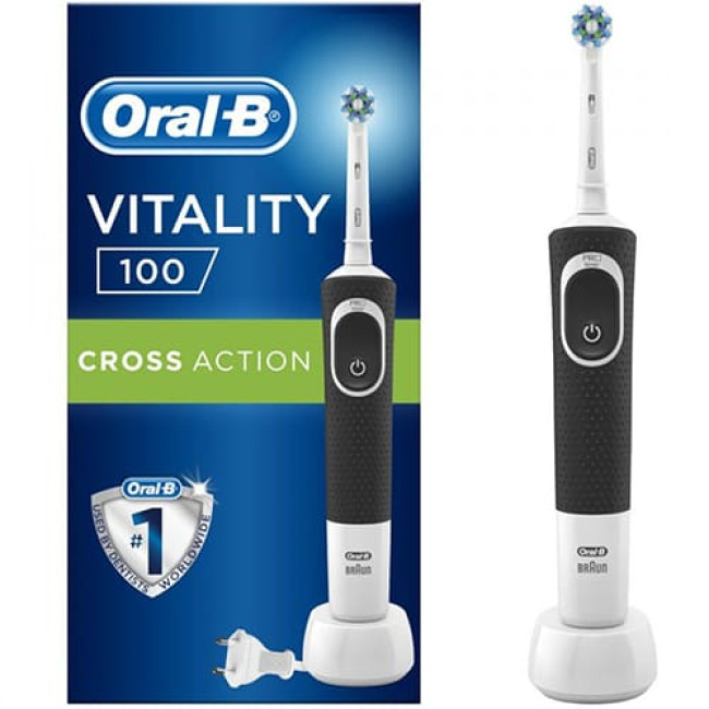 Электрическая зубная щетка Oral-B Vitality D100 Cross Action D100.413.1 Черный
